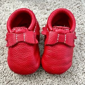 Size 3, Red Freshly Picked Moccasins